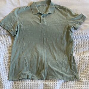 VINCE 100percent cotton / made in Peru / Men's Green Polo Shirt